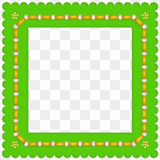 Green Summer Colored Transparent Frame Gallery Frames, - Cute Design, HD Png Download