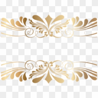 Decorative Line Gold Clipart Png - Golden Decorative Line Png, Transparent Png