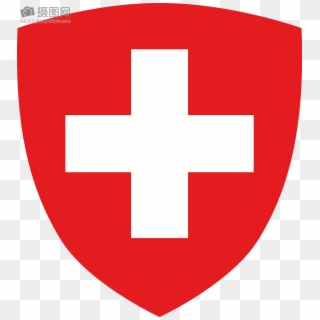 Cross Sign - Swiss Flag Shield, HD Png Download