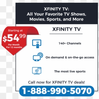 Order Xfinity Tv And Save - Xfinity Bundles, HD Png Download