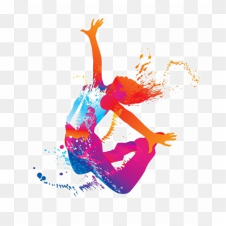 Girl Dance Png File - Colorful Dance Clip Art, Transparent Png