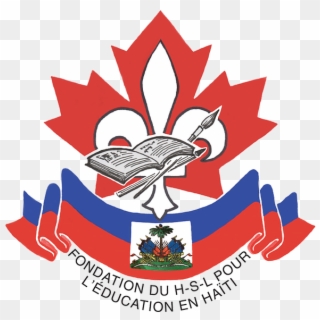 Fondation Hsl Haiti Logo - Purple Canada Flag, HD Png Download