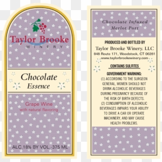 Taylor Brooke Chocolate Essence 375ml - Pattern, HD Png Download