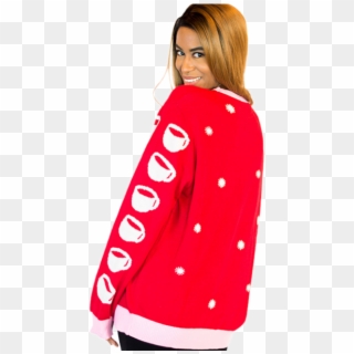 The Elf Movie Ugly Christmas Sweater Jovie's Coffee - Girl, HD Png Download