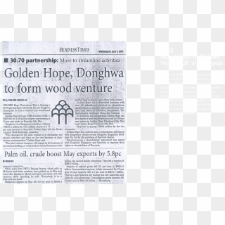 Donghwa Also Established Its Position As A Global Company - Paper, HD Png Download