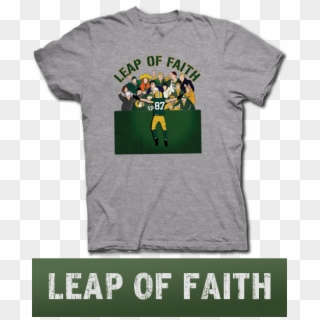 Lambeau Leap Of Faith Green Bay Packers Fan T Shirt - Jimmy Butler T Shirt, HD Png Download