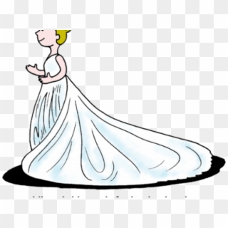Wedding Dress Clipart Artwork - Illustration, HD Png Download
