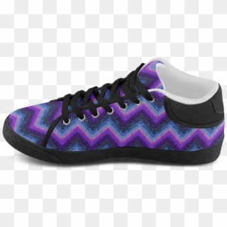 Purple Marble Chevrons Women's Chukka Canvas Shoes - Canvas, HD Png Download
