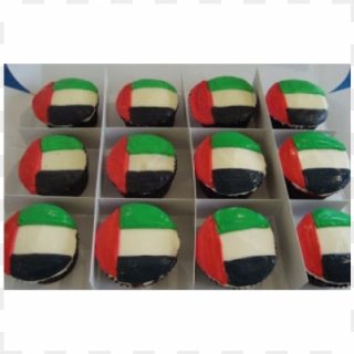Uae Flag Design Cup Cake In Sharjah - Cupcake, HD Png Download