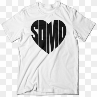 Heart White Tee - Active Shirt, HD Png Download