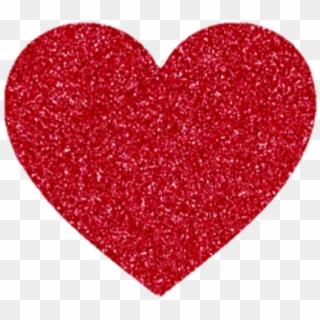 #red #heart #love #glitter - Transparent Pink Glitter Heart Png, Png Download