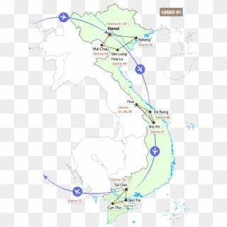 Travel Map - Thailand Shape, HD Png Download