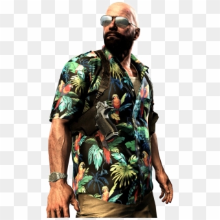 Max Payne Png Image Background - Max Payne 3 Floral Shirt, Transparent Png