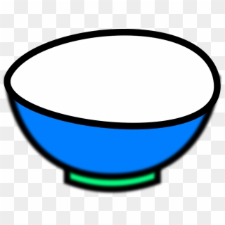 Bowl Blue Soup Dish Green - Bowl Clipart, HD Png Download