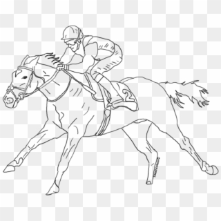 Collection Of Horse Racing High Quality - Dibujos De Caballos De Carreras, HD Png Download