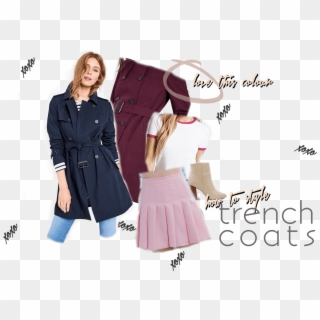 How To Style Jack Wills Trench Coat Transitional Weather - Girl, HD Png Download