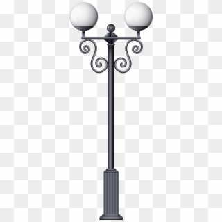 Streetlight Png Clip Art - Lamp Post White Background, Transparent Png