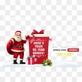 1500 Bonus With Santa Special Bonus Offer - Santa's Special Offer, HD Png Download