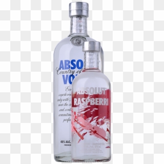 Absolut Vodka Twin Pack 1l With Free Absolut Raspberry - Vodka Absolut 750ml Png, Transparent Png