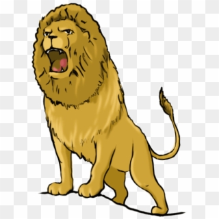 To Draw Lions And - Lion Roaring Gif Png, Transparent Png
