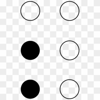 File - Braille Semicolon - Svg - Semicolon , Png Download - Circle, Transparent Png