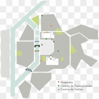Mapa - Estructura Hospital Virgen Del Rocio, HD Png Download