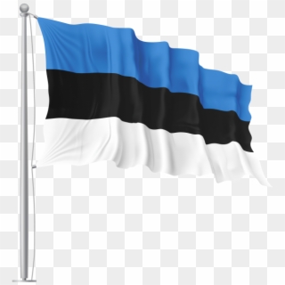 Estonia Waving Flag - Portable Network Graphics, HD Png Download