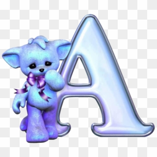 Alfabeto Azul Con Gatos Png - Cartoon, Transparent Png
