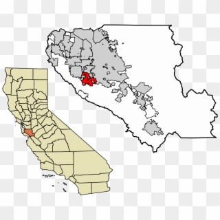 Santa Clara County California Incorporated And Unincorporated - Palo Alto Ca On A Map, HD Png Download
