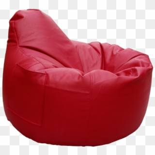 Fotoliu Beanbag Rosu Vedere Din Laterala - Bean Bag Chair, HD Png Download