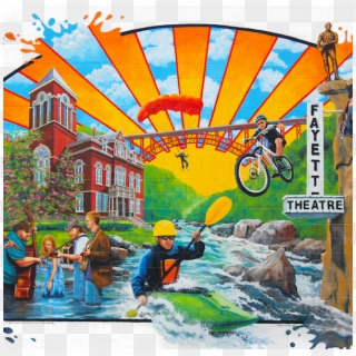 A Mural In Fayetteville, Wv - Fayetteville Wv Mural, HD Png Download
