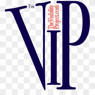 The Vip Logo Blue On White [logo Only] - Calligraphy, HD Png Download