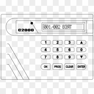 This Free Icons Png Design Of Alarm System S2000 Outline - Keypad Alarm Clipart, Transparent Png
