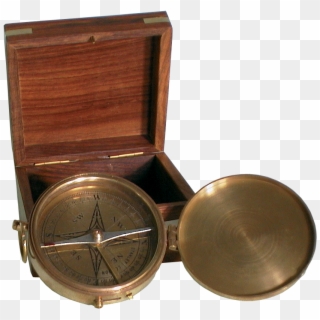 Compass With Wooden Box, Batela Uk - Compass, HD Png Download