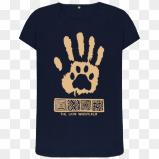 Navy Blue Paw Print Top - Skull, HD Png Download