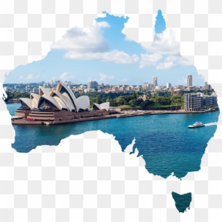 Oceania - Map Of Australia, HD Png Download