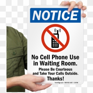 Please Be Courteous And Take Your Calls Outside Sign - No Cell Phone Beyond This Point, HD Png Download