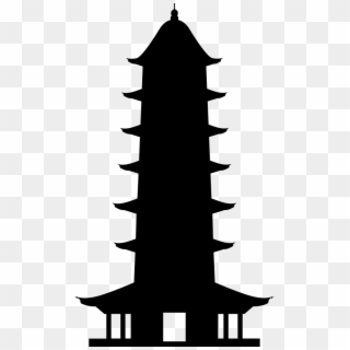 Png File Svg - Chinese Pagoda Silhouette, Transparent Png