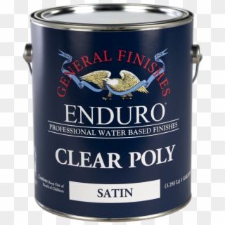General Finishes Satin Enduro Clear Poly, Gallon - Poly Clear, HD Png Download