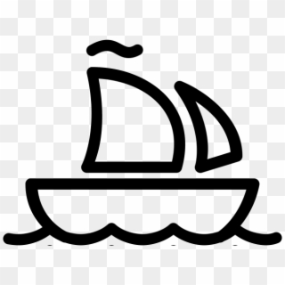 Sailboat Clipart Rope - Ship Icon Transparent, HD Png Download