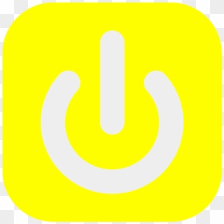 Shutdown Button Yellow - Graphic Design, HD Png Download
