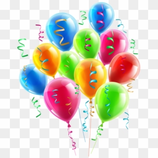 Balões Conjunto De Balões Coloridos 8 Png - Balloon Birthday Decorations Png, Transparent Png
