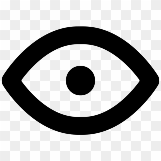 Open Eye Symbol Of Visualization Comments - Open Eye Png Icon, Transparent Png
