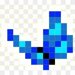 I Created A Pixel-template Of A Butterfly For R/place - Minecraft Diamond Armor Png, Transparent Png