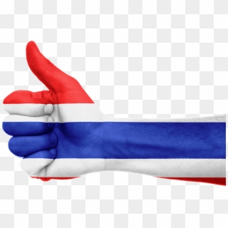 Thai Flag Hand, HD Png Download