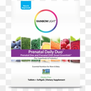 Rainbow Light Prenatal Daily Duo Multivitamin Dietary - Rainbow Light Prenatal Daily Duo, HD Png Download