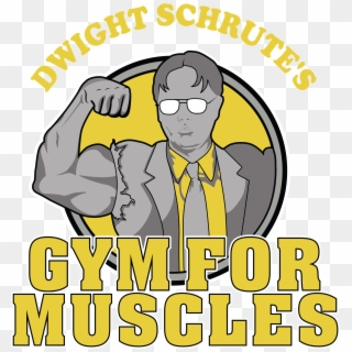 Dwight Schrute's Gym For Muscles - Cartoon, HD Png Download