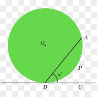 In The Above Diagram, ¯bc Is Tangent To Circle O, Where - Circle, HD Png Download