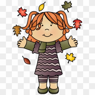 Fall Clipart Child - Whimsy Clip Art Girl, HD Png Download