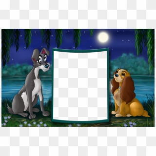 Lady And The Tramp Png Kids Frame - Lady And The Tramp Frame, Transparent Png